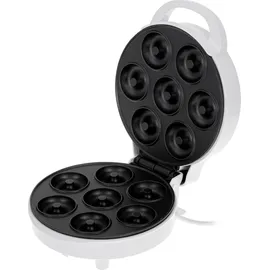 Adler AD 3075 Donut-Maker 7 Donuts 5cm Antihaftbeschichtung rutschfest Weiß