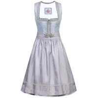 MarJo Dirndl Midi Dirndl 2tlg. - KIMBA II - eisblau/silber blau|silberfarben 34