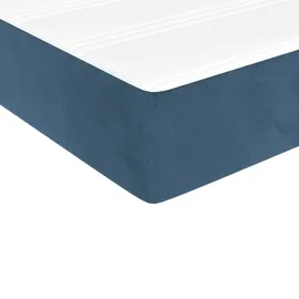vidaXL Taschenfederkernmatratze Dunkelblau 90 x 200 cm H3