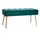 miliboo Sitzbank Gepolstert Petrolblau 95 x 0 x 0 cm