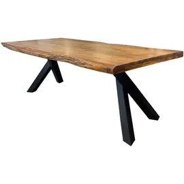 g+k möbelvertriebs Baumtisch "Bihar" 180x90cm Akazie & Eisen schwarz