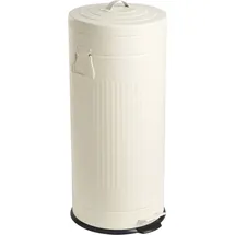 Beliani Tretmülleimer 30 l Beige