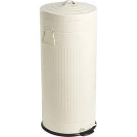 Beliani Tretmülleimer 30 l Beige