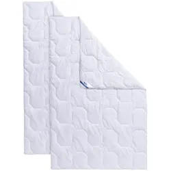 BeCoBeCo 2 für 1 Microfaser Bettdecke mit GRATIS Sommerbettdecke in der bestellten Größe135 x 200 cmwarm