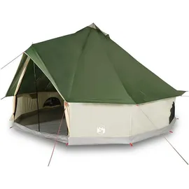 vidaXL Tipi Familienzelt 8 Personen Grün