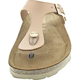 ROHDE Damen Zehentrenner Pantolette Metallic-Optik Alba 5600, Größe:39 EU,