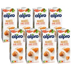 alpro® OHNE ZUCKER Mandeldrink 8 x 1,0 l