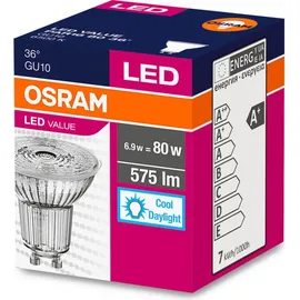 Osram 4058075096684 LED EEK F (A - G) GU10 Reflektor 6.9 W = 80 W Kaltweiß (Ø x H) 50 mm x 50 mm 1