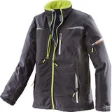 Terrax Workwear Herren Arbeitsjacke Softshelljacke - Zweifarbige Berufsjacke mit vielen Taschen in Schwarz-Limette Größe 3XL - 3XL