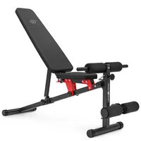 Marbo Sport verstellbare multifunktionale Trainingsbank MH-L111 Rot/Schwarz
