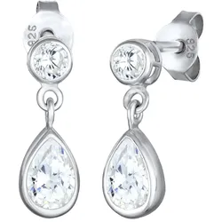 Elli Tropfen Zirkonia Elegant 925 Silber Ohrringe   Damen