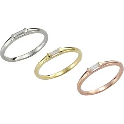 Fingerring VIVANCE "925 Silber dreifarbig Zirkonia weiß" Gr. 52, bunt (mehrfarbig, weiß), Fingerringe, Damen, 052 (16,6), Silber 925 (Sterlingsilber), Fingerring
