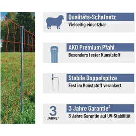 kerblalbertgmbh OviNet Premium, 50m, orange, Doppelspitze