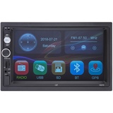 PNI V8270 2 DIN Multimedia-Navigation mit GPS MP5, 7 Zoll Touchscreen, UKW-Radio, Bluetooth, Mirror Link, AUX, USB, microSD