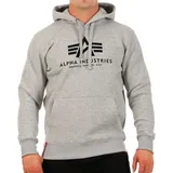 Alpha Industries Basic Kapuzenpullover Grey Heather M