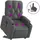 vidaXL Massagesessel mit Aufstehhilfe Stoff 86,5 x 93,5 x 86,5 cm Dunkelgrau