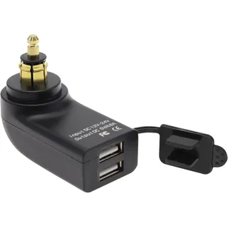 eMagTech Motorrad Dual USB Ladegerät Ersatz Kompatibel mit F800GS F650GS F700GS R1200GS R1200RT USB Ladebuchse 2.4 A DC 12V-24V