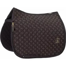 Eskadron Heritage Highgloss Contrast Schabracke Warmblut Dressur Größe: DL Schwarz/Braun