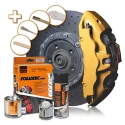 Foliatec Bremssattellack Komplettset - 4 Bremssättel prestige gold metall [Hersteller-Nr. 2165]