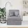 vidaXL Chaise Lounge mit Rock Hellgrau 157 x 91 x 91 cm ARES