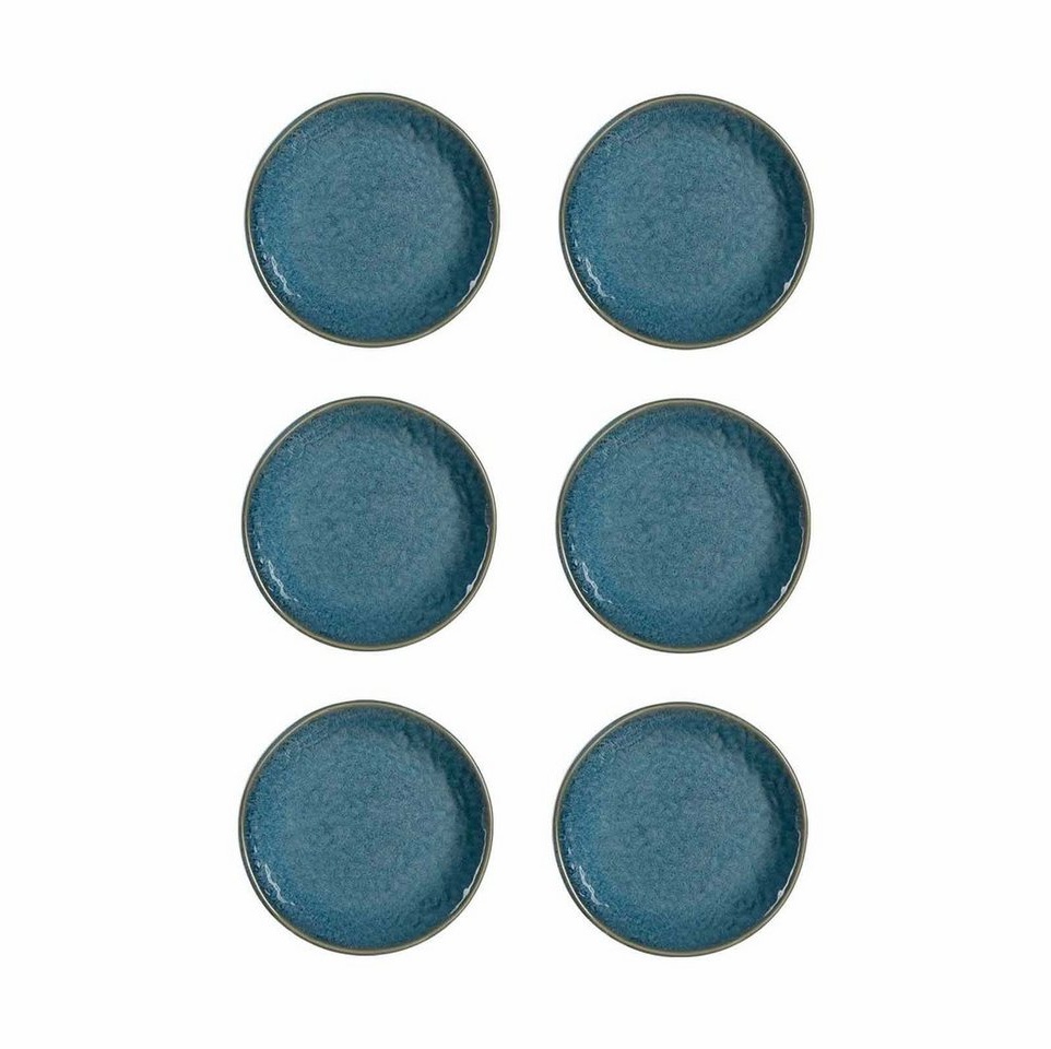 Produktbild LEONARDO Frühstücksteller Matera Keramikteller ø 16,3 cm 6er Set, (6 St) blau