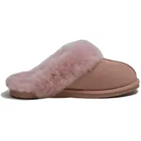 Lammfell Pantoffel NADINE mit Fellkranz rose 40 - 40