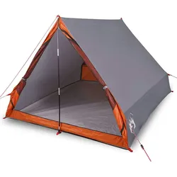 vidaXL Campingzelt A-Form 2 Personen Grau Wasserdicht