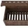 Mendler Hochbeet HWC-P69 177 x 77 x 33 cm Braun