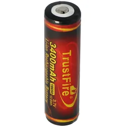 Trustfire 18650 3400mAh 3,6V - 3,7V 68,9x18,41mm PCB geschützter Li-Ion-Akku (Flame)