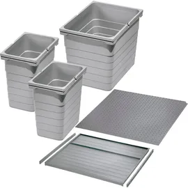 SO-Tech Ninka Abfalltrennsystem eins2vier 17 l Grau