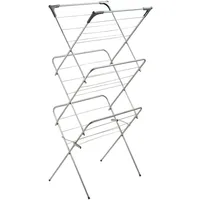 Kadax Vertikaler Balkon-Wäschetrockner 138 cm, Metall, stabil