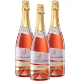 Hex vom Dasenstein Pinot Rosé Sekt trocken - elegant & erfrischend, fein-fruchtig und lebendig mit feiner Perlage & Beerenfrucht, deutscher Sekt aus Baden (3 x 0,75l)