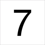 RZB 99220.003.7 Ziffer "7" 40mm