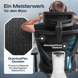 clouvou MasterSeat Ergonomisch Schwarz