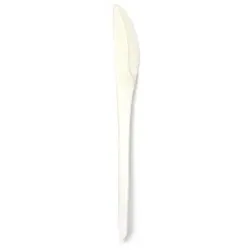 1000 Messer `Folia` C-PLA 19 cm weiss Mehrweg