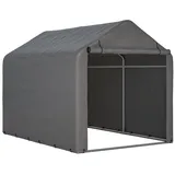 Rolipo Gerätehaus Fahrradgarage&Geräteschuppen, Reißverschlusstür, robustes Garagenzelt, BxT: 160x220 cm, 160x220x165cm mit verzinktem Stahlrohr, Lagerzelt für Garten&Werkzeug 160 cm x 220 cm