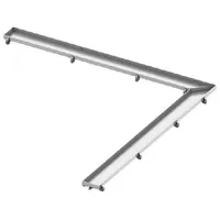 TECE TECEdrainline plate 610970 90 x 90 cm, Edelstahl