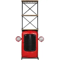 vidaXL Weinregal 49 x 32 x 183 cm Rot