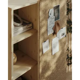 Karup Hochkommode KARUP DESIGN "Slide", beige (natur, braun), B:70cm H:142cm T:38cm, FSC-zertifiziertes Massivholz, Sideboards, Aus massiven Kiefernholz und Kork Pinwand
