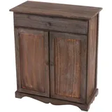 MCW Kommode Schrank, 78x66x33cm, Shabby-Look, Vintage ~ braun