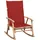 vidaXL Schaukelstuhl mit Kissen 3063909 1 St. rot