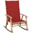 vidaXL Schaukelstuhl mit Kissen 3063909 1 St. rot