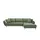 bobb Ecksofa Carly ¦ grün ¦ Maße (cm): B: 313 H: 90 T: 215.0
