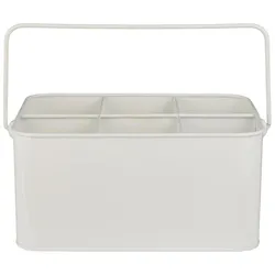 IB Laursen Metall Kiste mit 6 Fächern und Griff, 31 x 19 x 14 cm