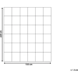Beliani Bettdecke Weiß Baumwolle 155 x 220 cm Doppeldecke Monochromatisch Warm Ganzjährig Schlafzimmer