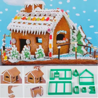 Städter 954220, Ausstecher Hexenhaus Lebkuchenhaus Set, 7-teilig, 15 x 19 x 21 cm