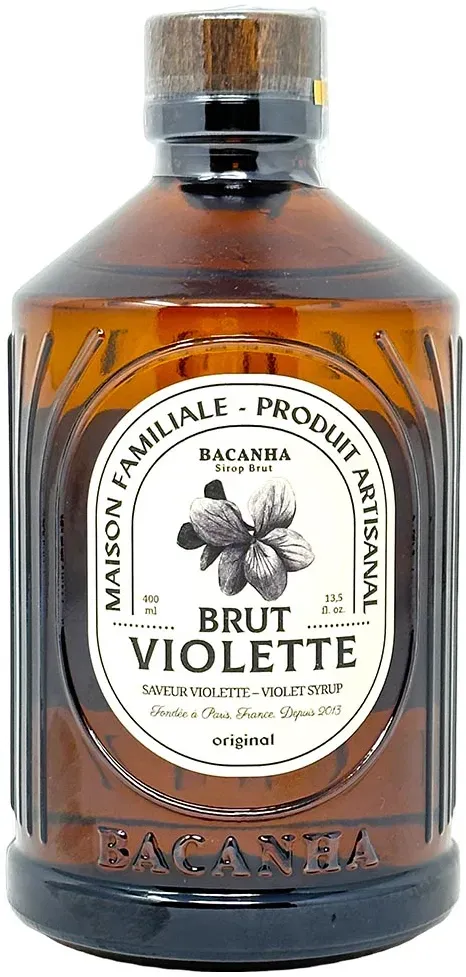 Bacanha Sirop Brut de Violette 400ml – Veilchen-Sirup aus Frankreich