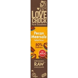 Lovechock Zartbitterschokolade Pecan & Maca bio