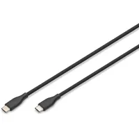 Digitus USB-C® Kabel USB 2.0 USB-C® Stecker 2m Schwarz (matt) exzellente Alterungseigenschaften, F