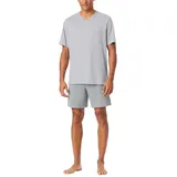 SCHIESSER Herren Schlafanzug kurz V-Ausschnitt - Nightwear Set, Sortiert 8_180216, 58